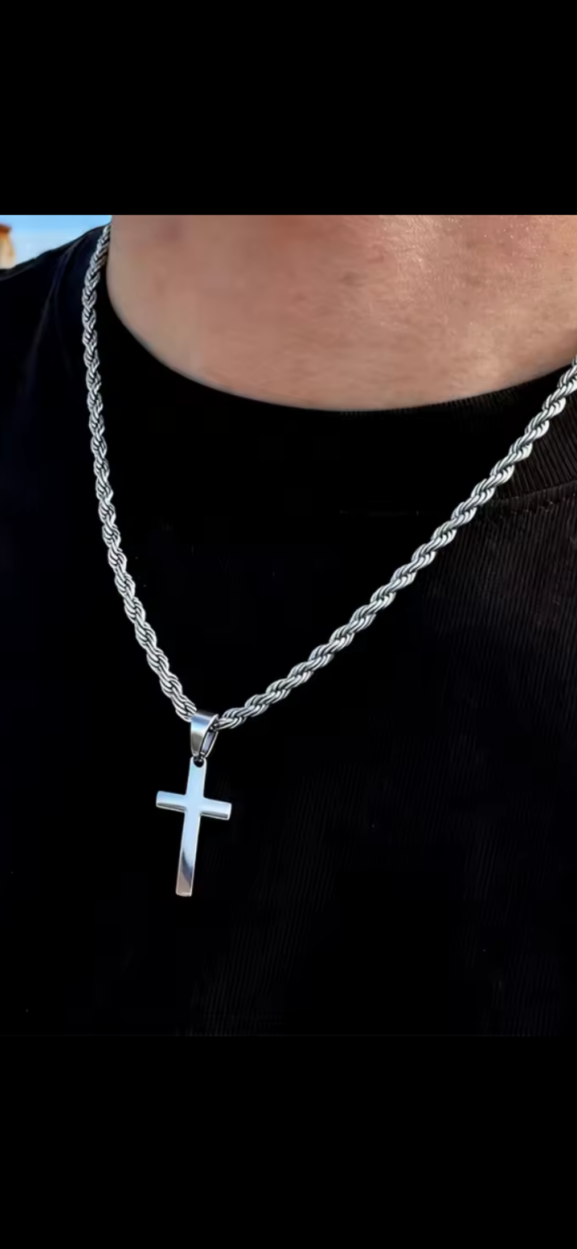 Men’s cross necklace